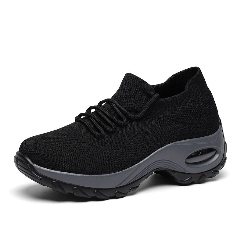 XHCY - Zapatos de mujer calzado deportivo calzado casual para correr -negro
