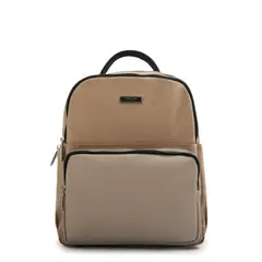 AMPHORA - Mochila mediana manchester beige
