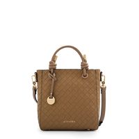 Cartera bandolera italia pequeña beige oscuro