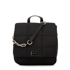 AMPHORA - Mochila con tapa mediana vania negro especial