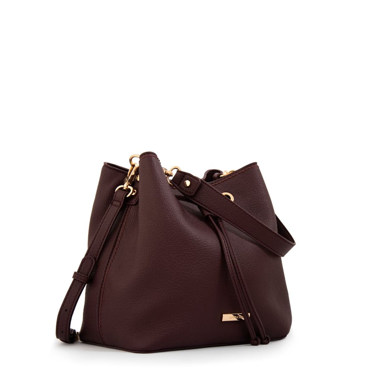 AMPHORA - Cartera bandolera bruselas mediana burdeo