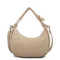 AMPHORA - Cartera Corte Oval grande olivia beige