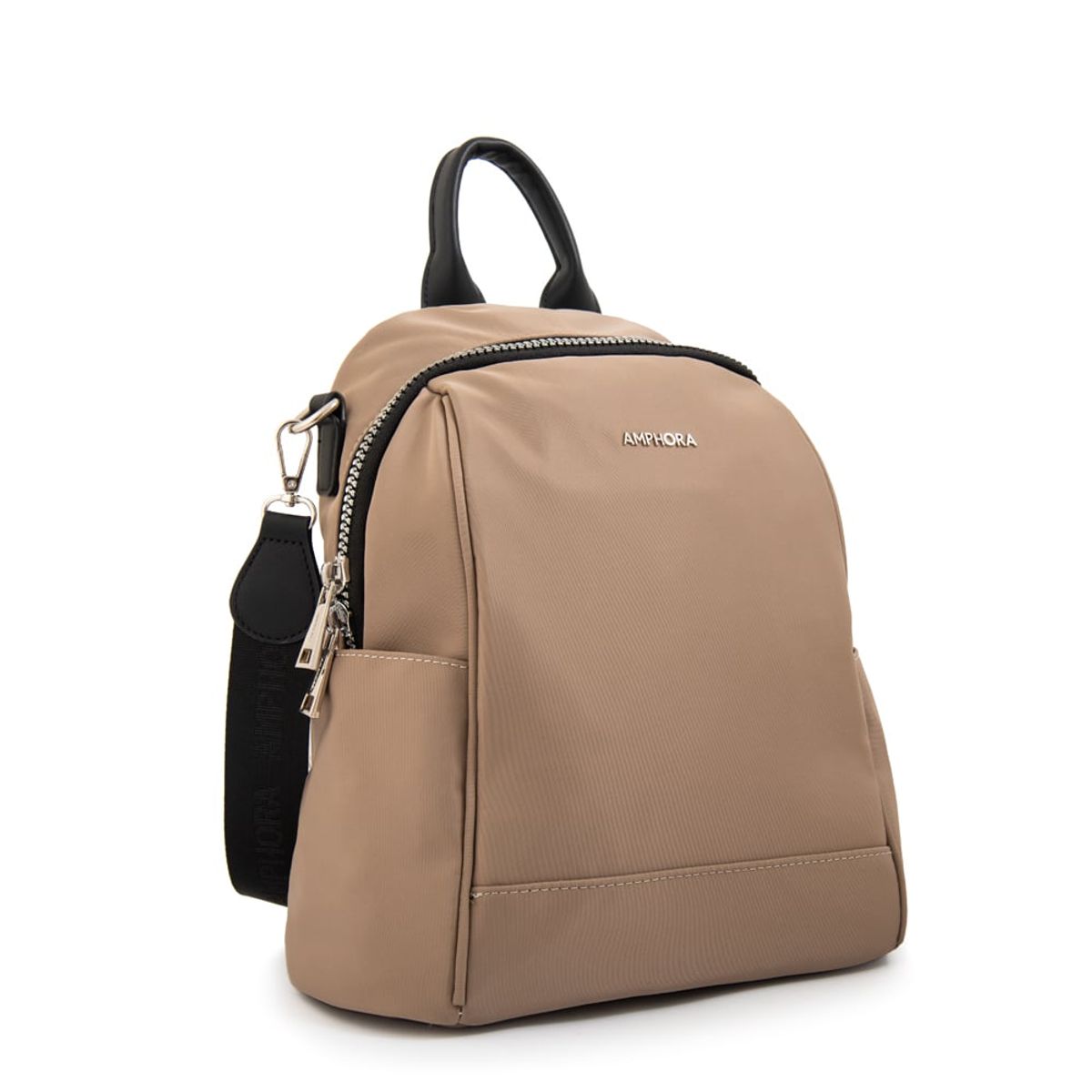 AMPHORA - Mochila magna mediana beige oscuro