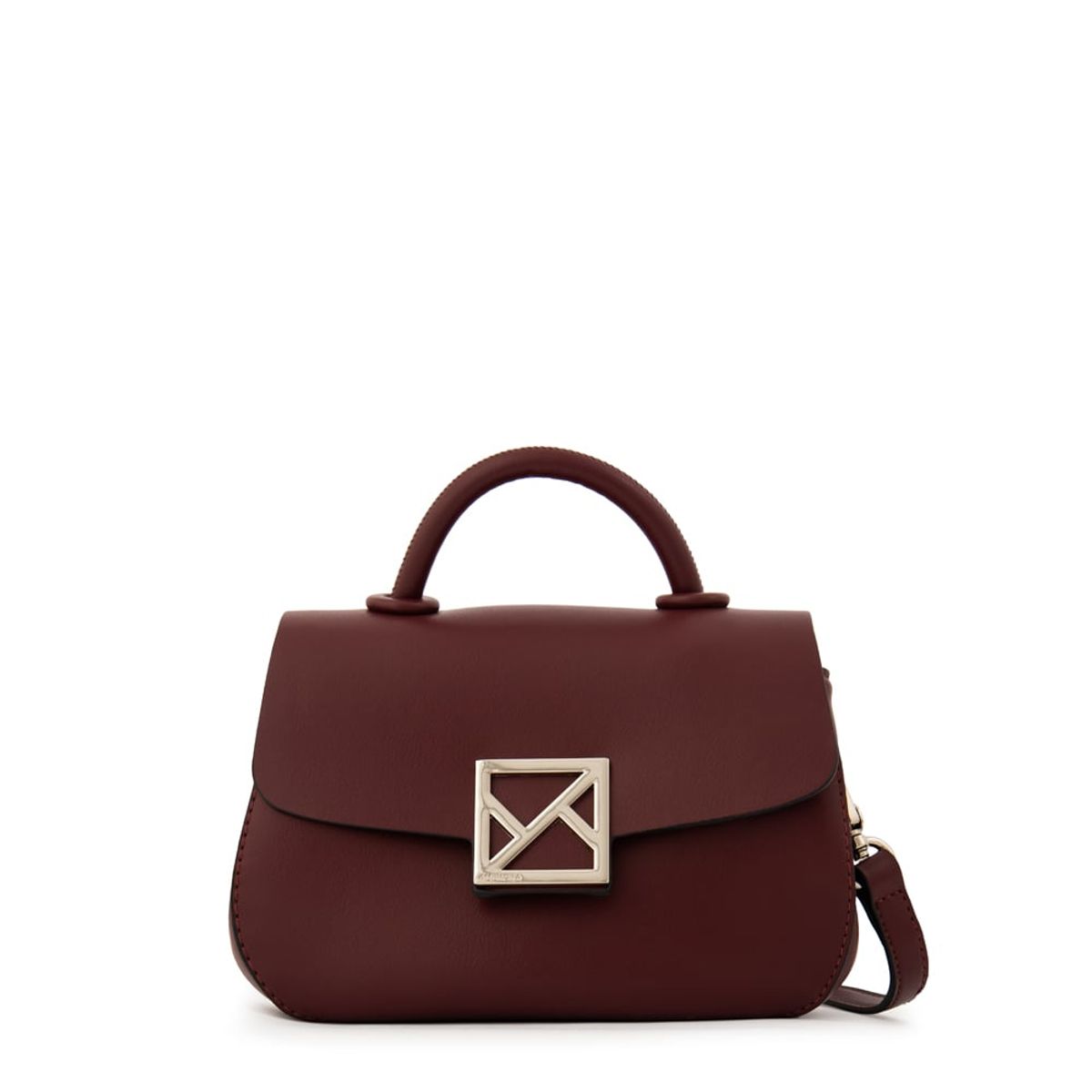 AMPHORA - Cartera Bandolera con tapa pequeña porto burdeo