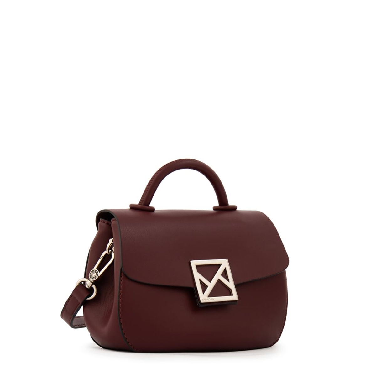 AMPHORA - Cartera Bandolera con tapa pequeña porto burdeo