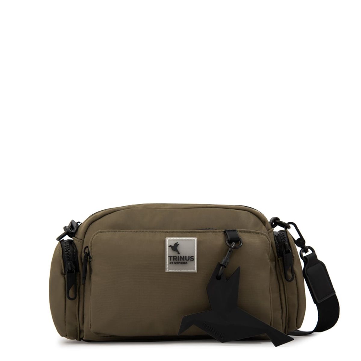 TRINUS - Cartera Bandolera mediana lorenza verde oliva