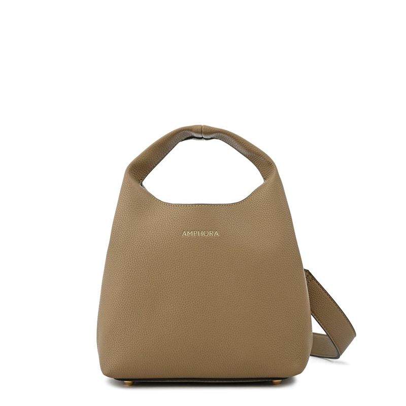 AMPHORA - Cartera bandolera mediana jolie taupe