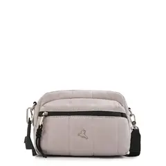 TRINUS - Cartera Bandolera pequeña lizel blanco crudo