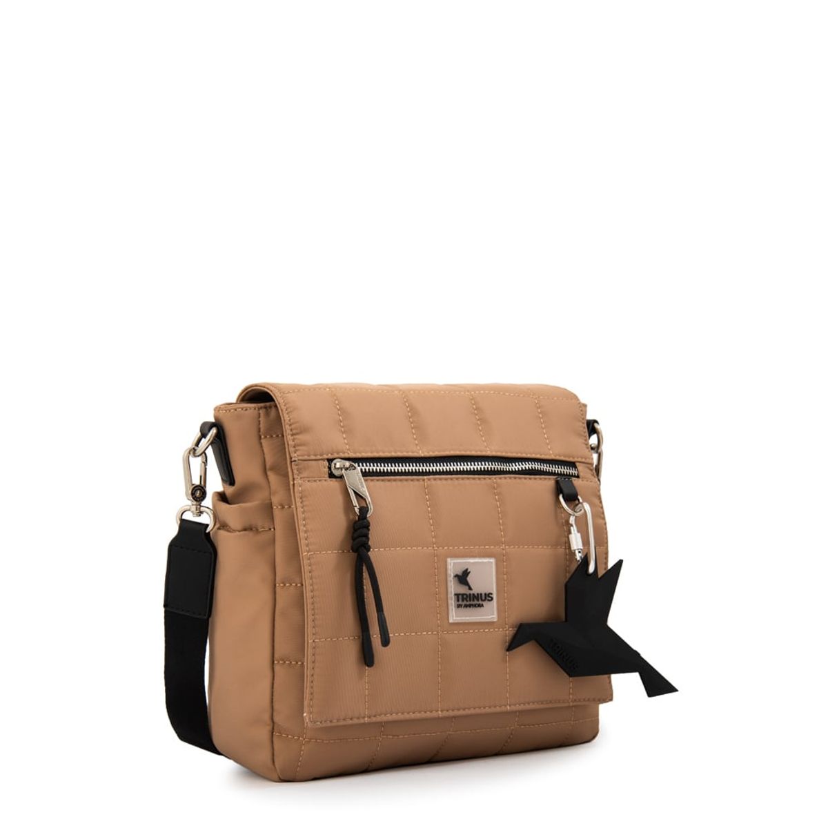 TRINUS - Cartera bandolera bandolera belina mediana beige oscuro