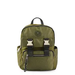 TRINUS - Mochila college mediana verde oliva