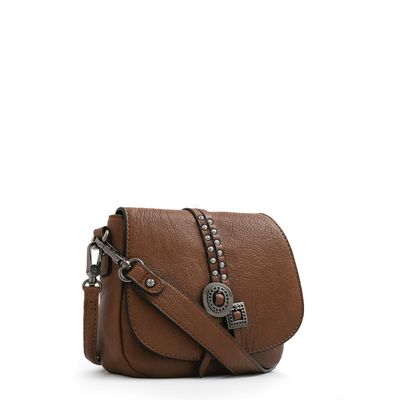 Imagen 2 del producto Cartera bandolera con tapa indonesia pequeña café