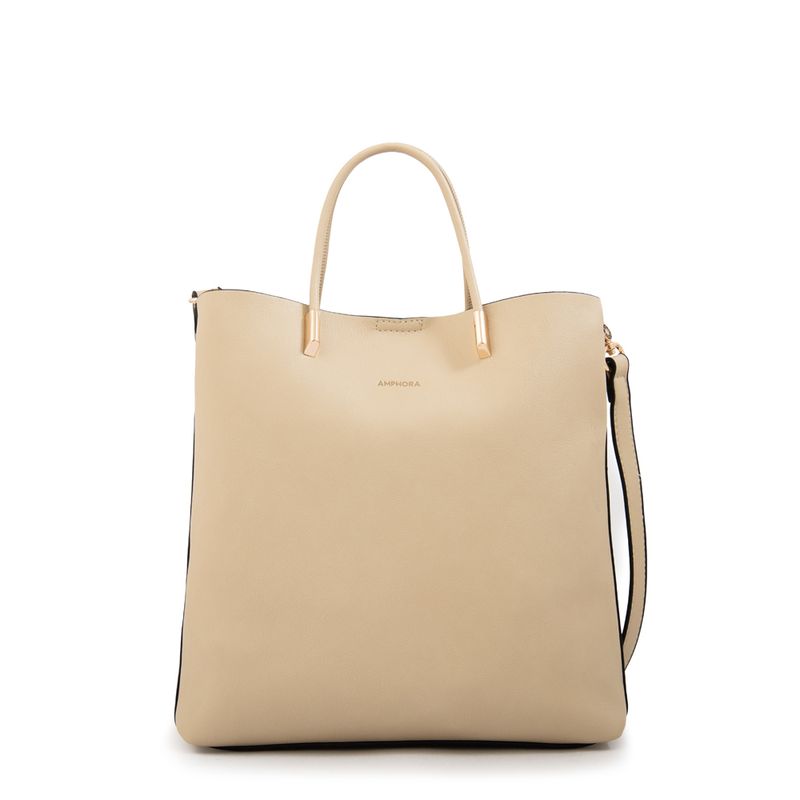 AMPHORA - Cartera Bandolera mediana valencia blanco crudo