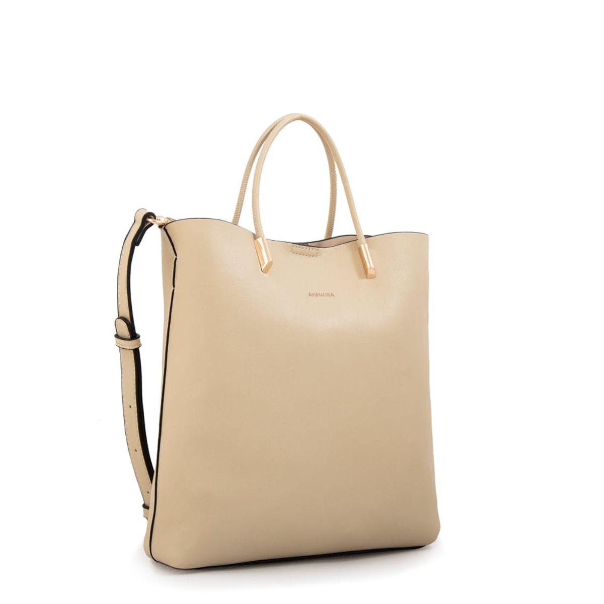 AMPHORA - Cartera bandolera valencia mediana blanco crudo