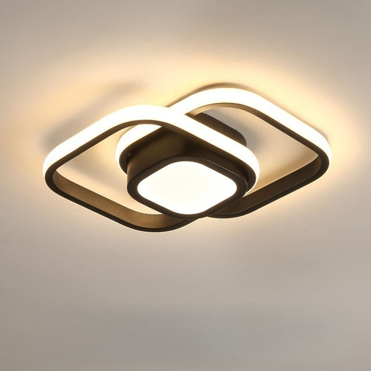 CASA NEW - Lámpara de Techo Led Acrílica Moderno 3 Colores