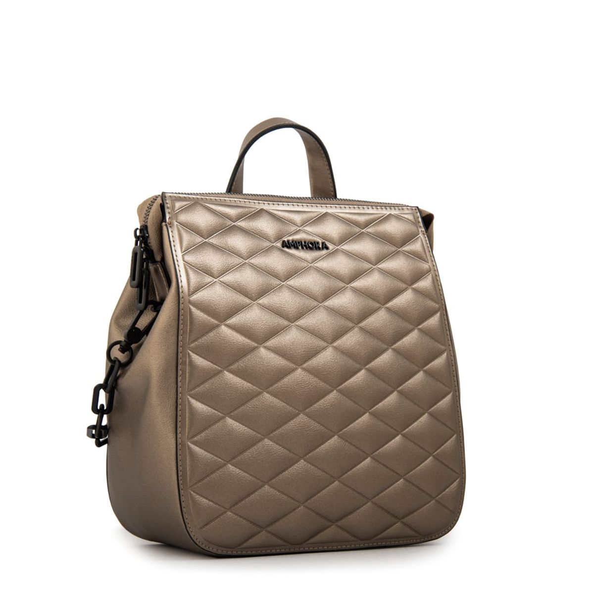 AMPHORA - Mochila suiza mediana plateado oscuro