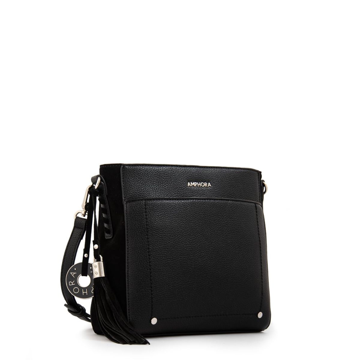 AMPHORA - Cartera Bandolera mediana etiopia negro