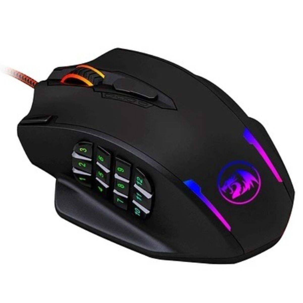 REDRAGON - Mouse Gamer - Redragon M908 Impact - RGB - 19 Botones - USB