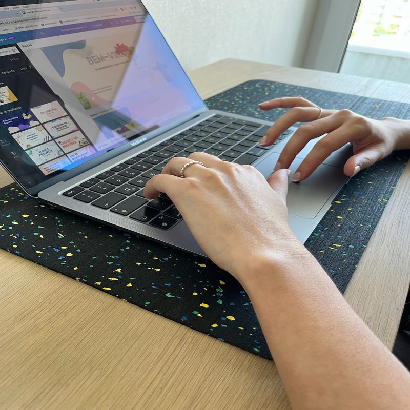 GOODWHEEL - Mousepad de Escritorio Goodwheel Lemonade caucho reciclado