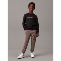 Jogger Niño Badge Relaxed Marrón