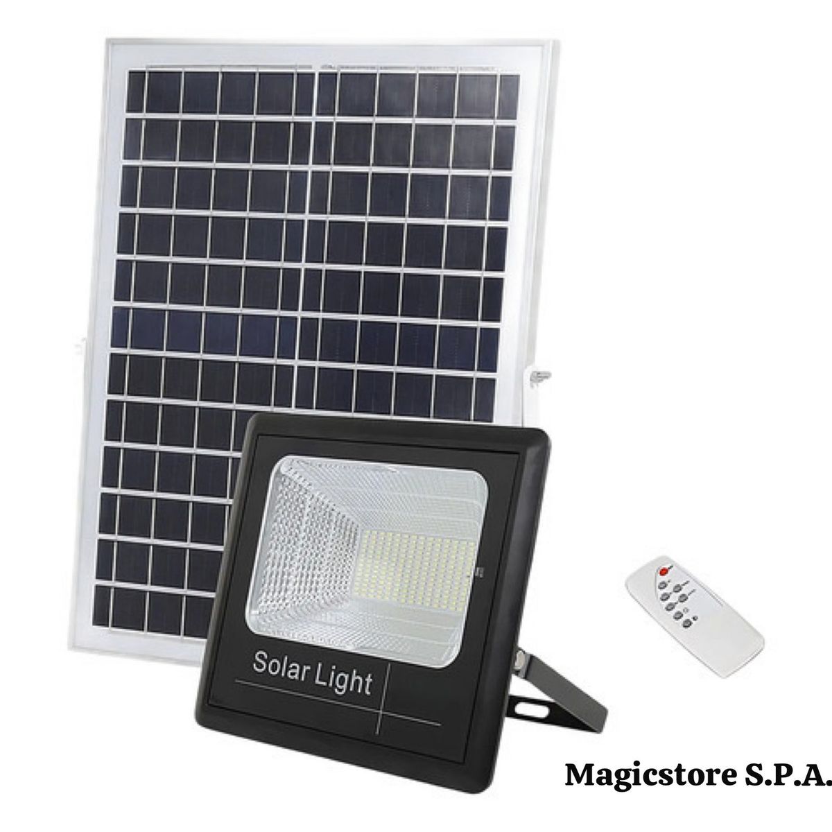 SOLAR - Foco Solar 1200w + Panel Solar Y Control Remoto