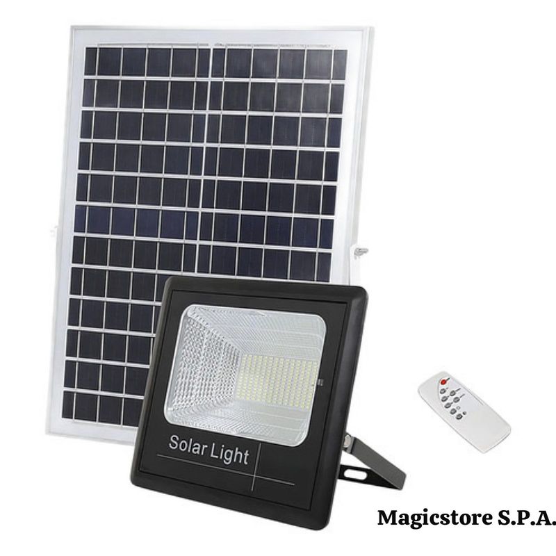 SOLAR - Foco Solar 1200w + Panel Solar Y Control Remoto