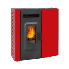 AMESTI - Estufa a pellet Slim9000 Rojo