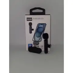 GENERICO - Microfono Inalambrico Solapa - Negro - Entrada USB C