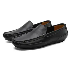 XHCY - Mocasines De Piel De Vaca Para Hombre Cómodos Mocasines