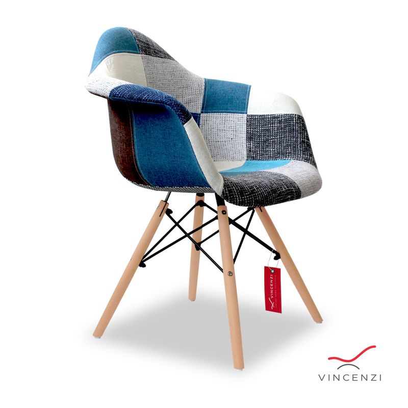 VINCENZI - Silla Poltrona Eames Patchwork Calgary
