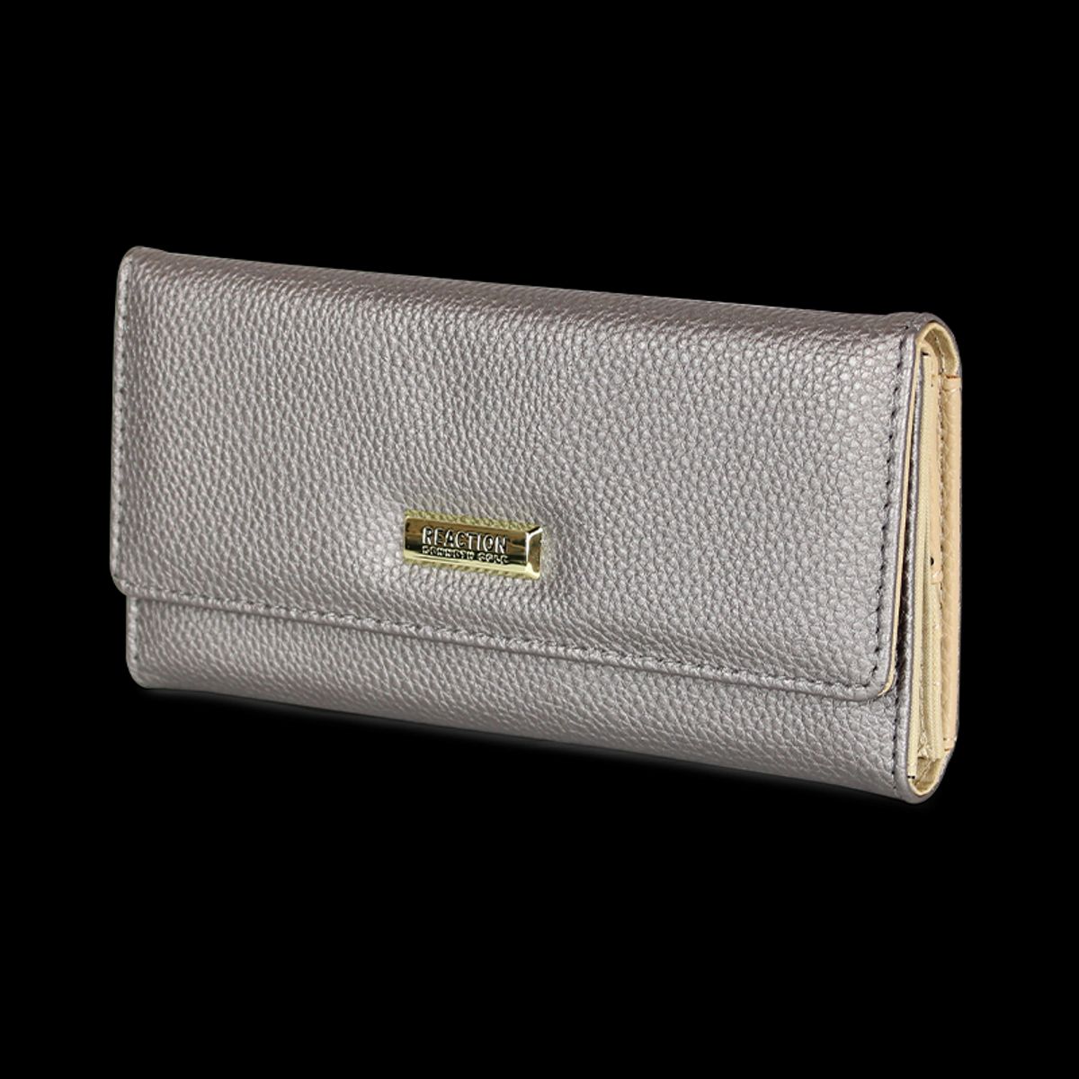 KENNETH COLE - Pack Billetera Fidelia gris + Pañuelo Oni blanco Kenneth Cole