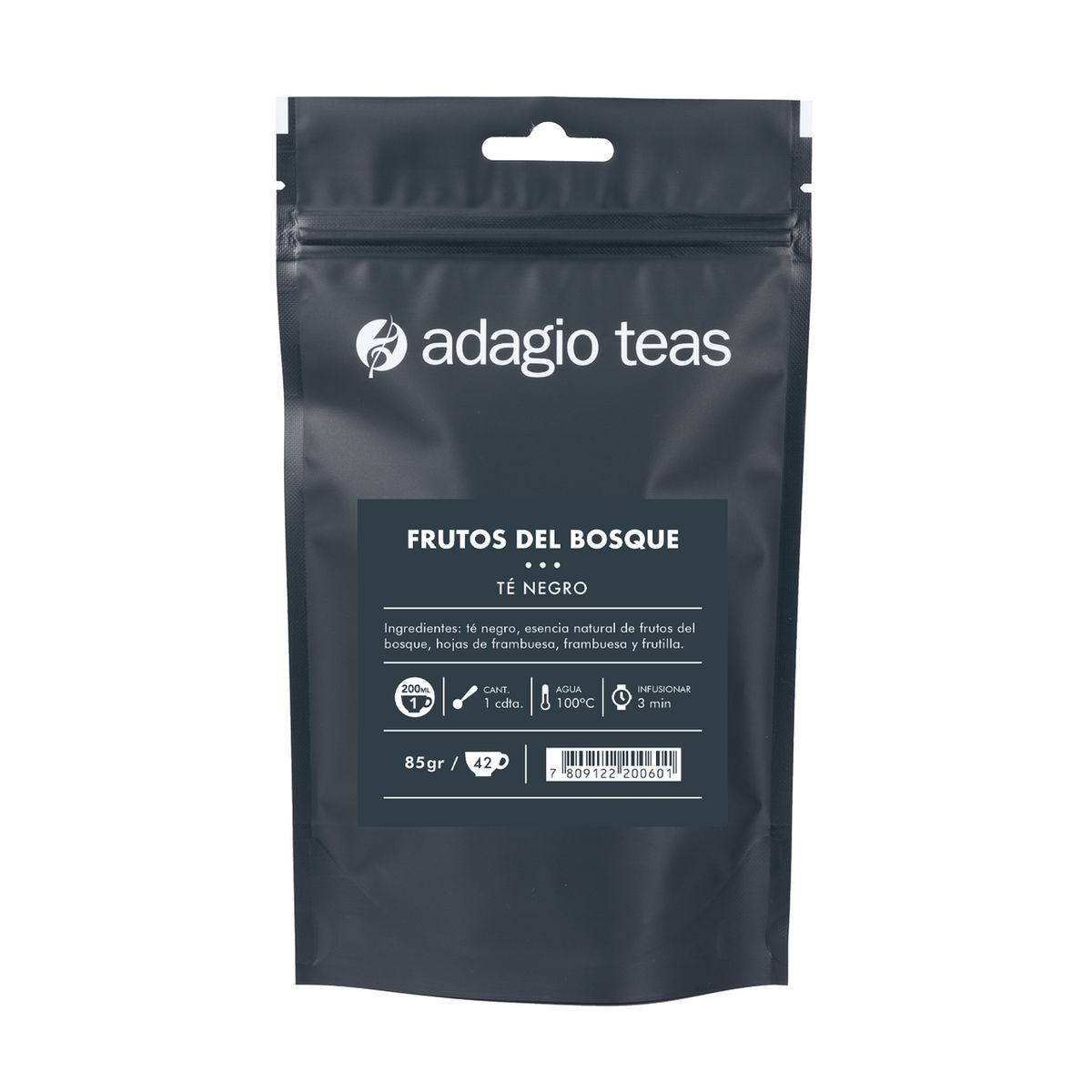 ADAGIO TEAS - Adagio Teas Té Frutos Del Bosque 85 Grs - Negro
