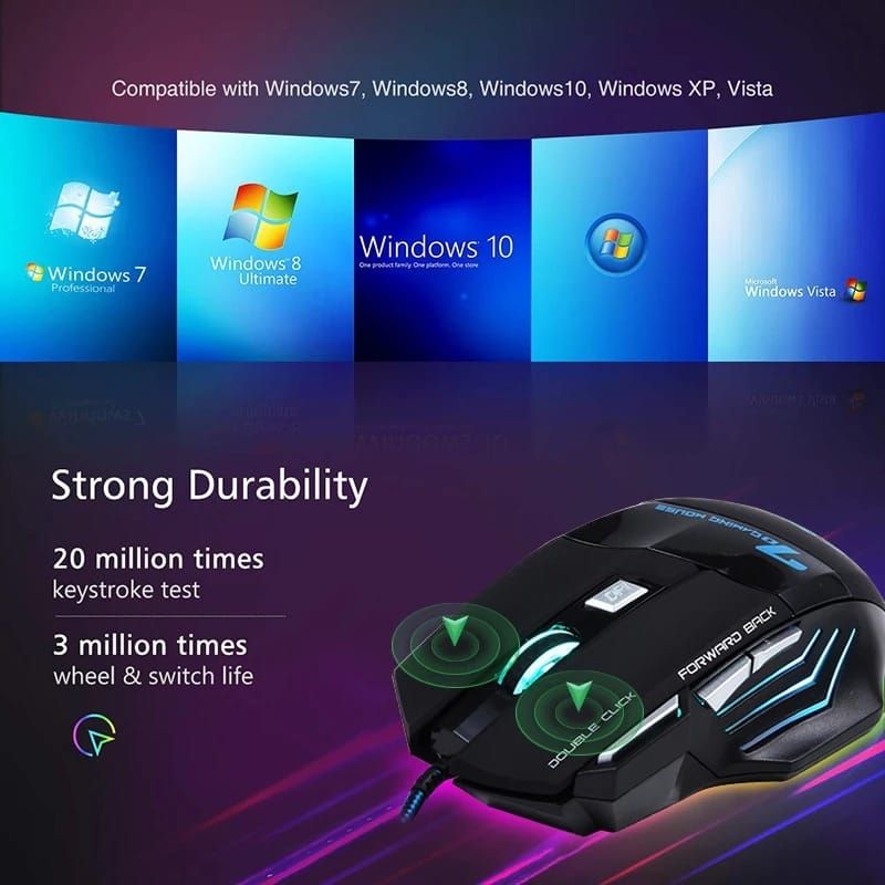 GENERICO - Teclado + Mouse Red Gamer IMICE AN300