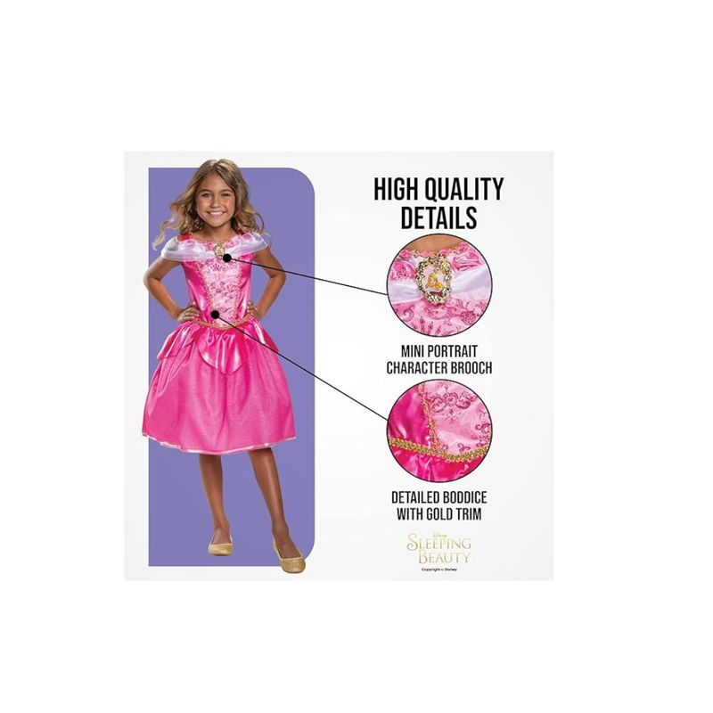 OEM - Disfraz Princesa Aurora Bella Durmiente Original Disney 4-6