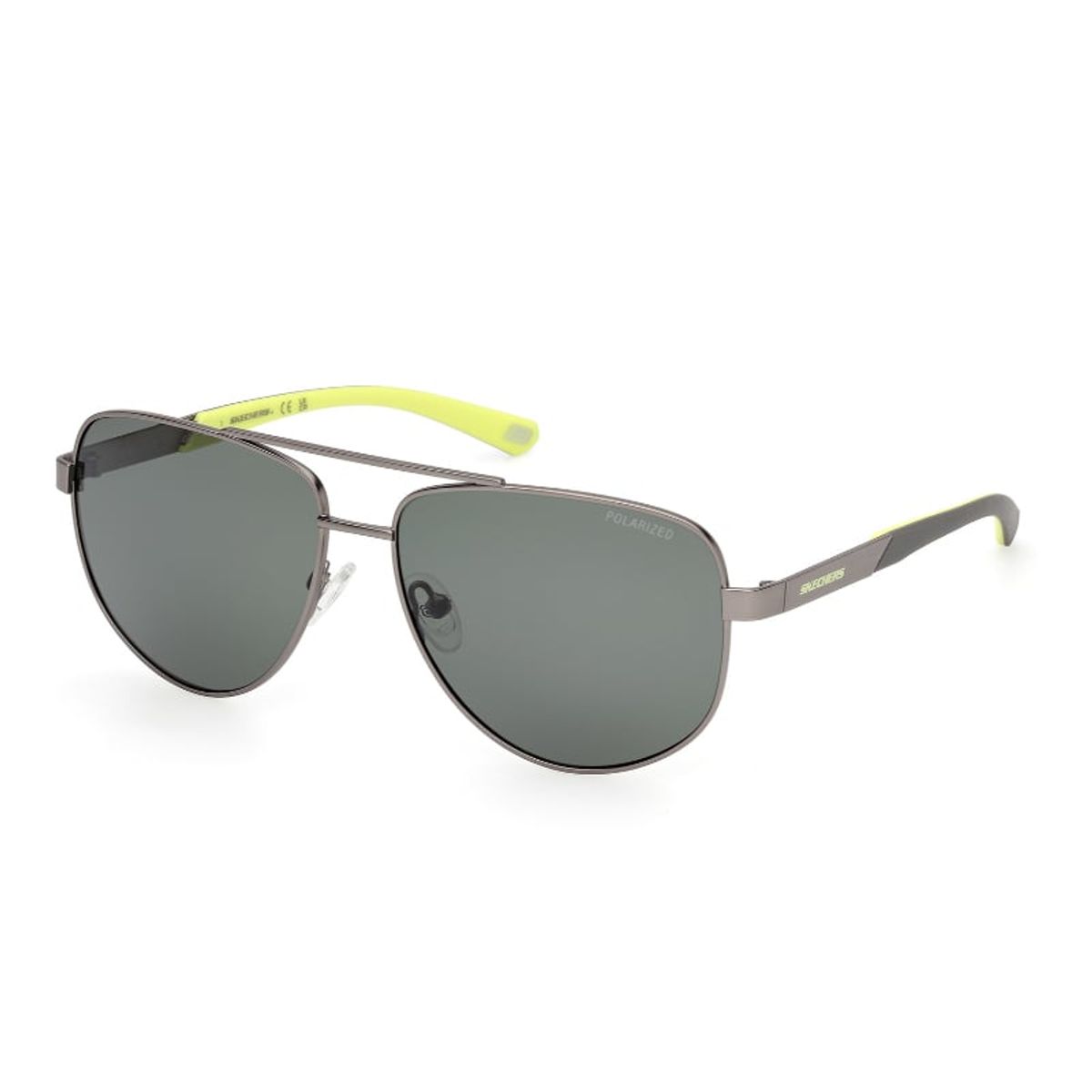 SKECHERS - Lentes de Sol Plateado Polarizados Skechers