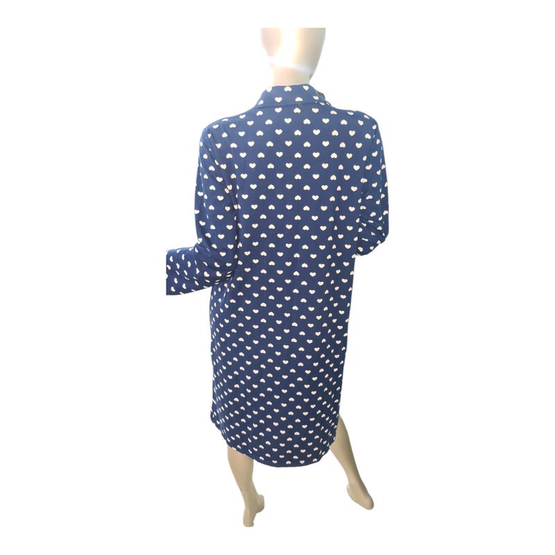 MEDIA LUNA - Camisola Plush Dama Diseño Corazones