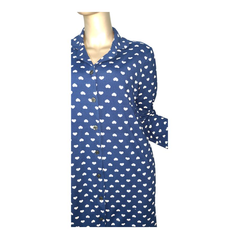 MEDIA LUNA - Camisola Plush Dama Diseño Corazones