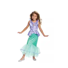 OEM - Disfraz De Princesa Ariel Sirenita Original Disney Niñas 4-6