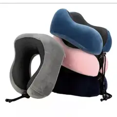 GENERICO - Cojin Cuello de Viaje Color Café Cervical Auto Oficina