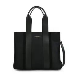 AMPHORA - Cartera Dos Asas mediana calita negro especial