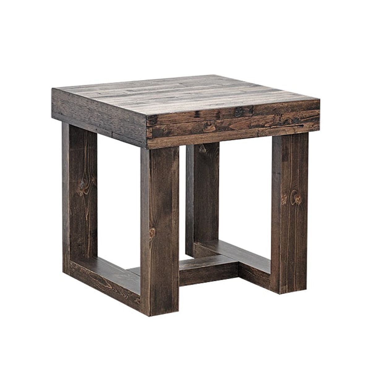 MSA MUEBLES SANTA ANA - Mesa Lateral Timber Rustico