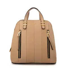 AMPHORA - Mochila mediana manila beige oscuro