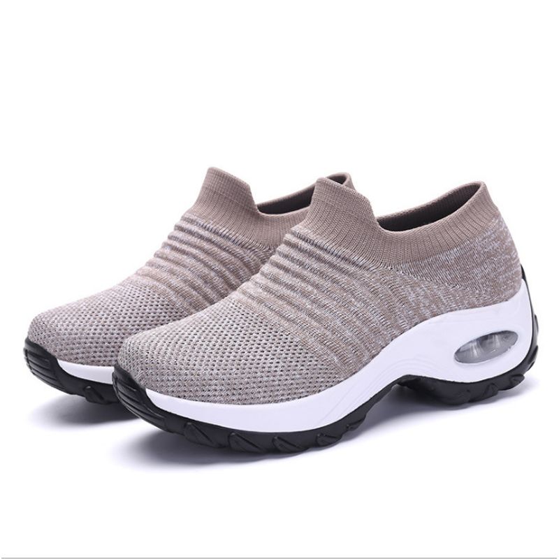 XHCY - Zapatos De Malla Gruesa Base Zapatos De Plataforma Cojín Amo