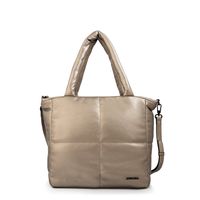 Cartera tote guyana mediana plateado oscuro