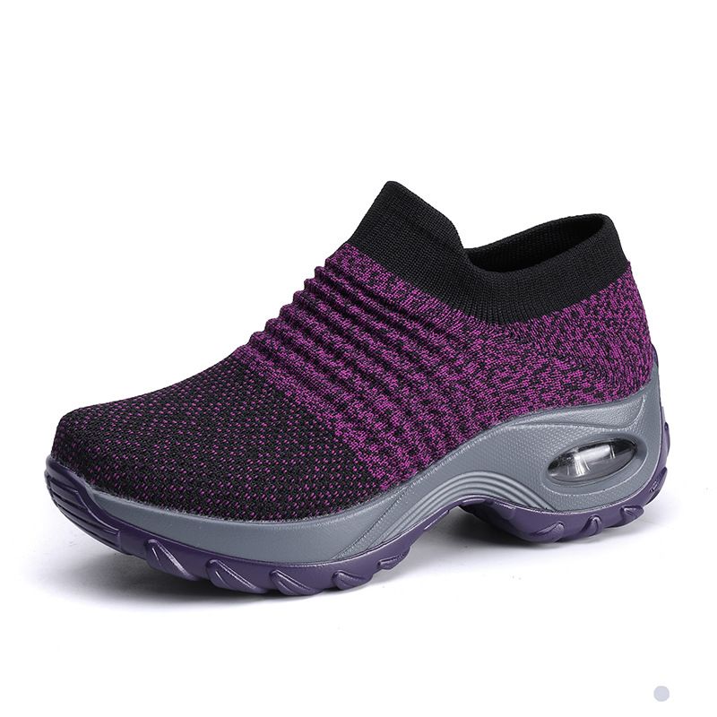XHCY - Zapatos De Malla Gruesa Base Zapatos De Plataforma Cojín Amo