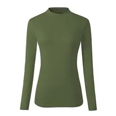 GARSIL - Camiseta Cuello Alto - Polera - Beatle Para Mujer - Primera Capa Bambu