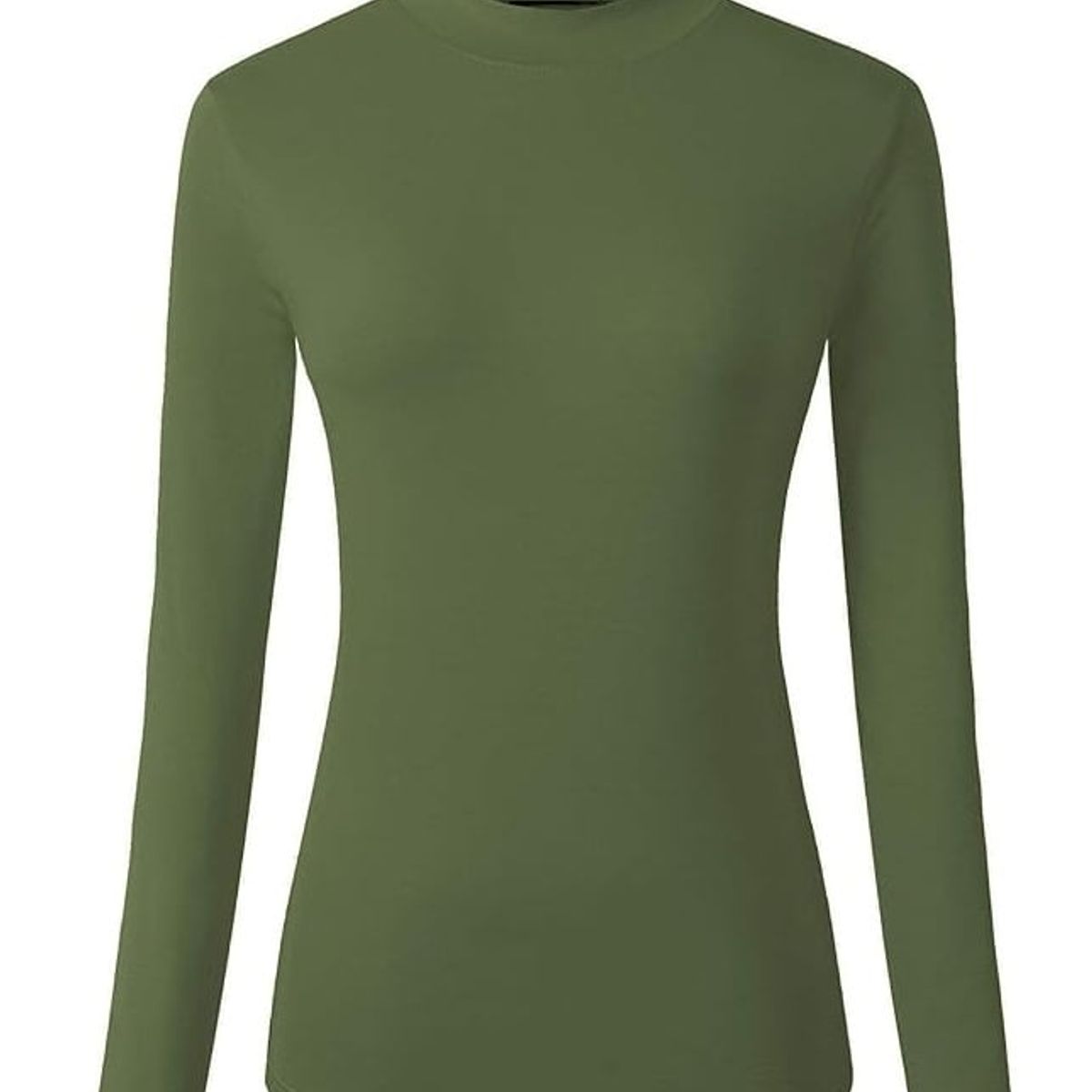 GARSIL - Camiseta Cuello Alto - Polera - Beatle Para Mujer - Primera Capa Bambu