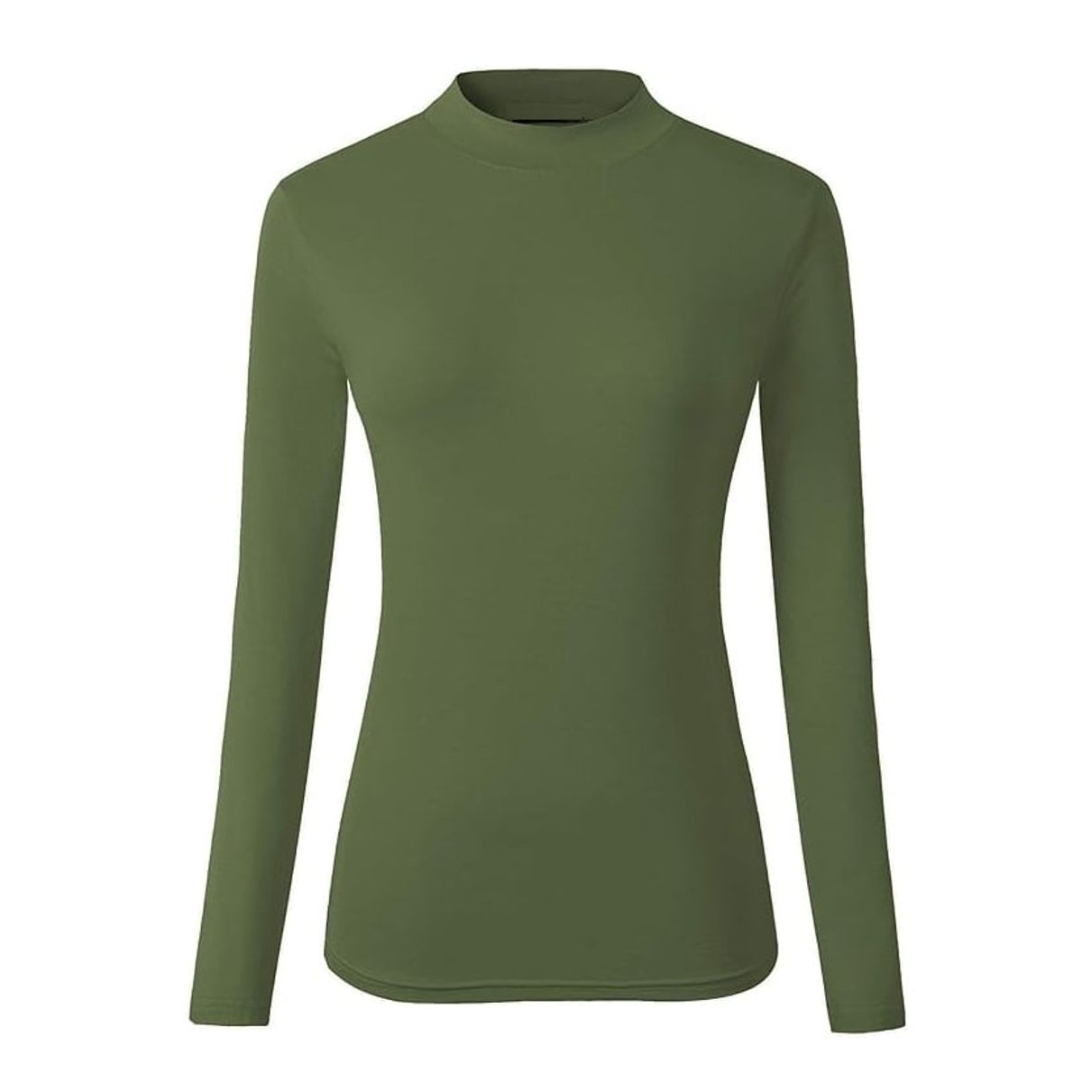 GARSIL - Camiseta Cuello Alto - Polera - Beatle Para Mujer - Primera Capa Bambu