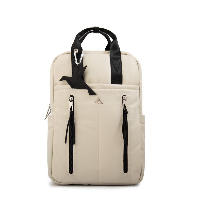 TRINUS - Mochila porta notebook grande juliana blanco crudo