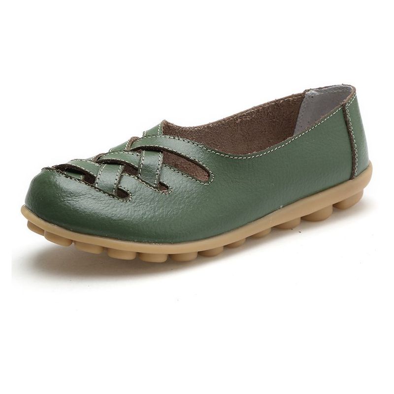 XHCY - Zapatos Planos De Mujer Con Suela De Tendón De Vacuno