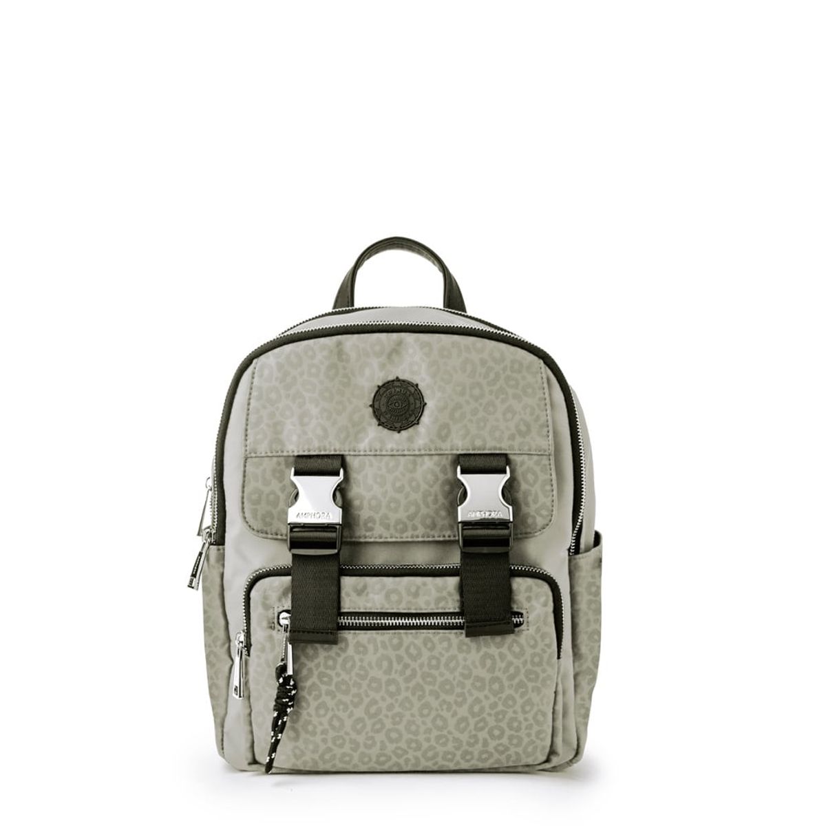 TRINUS - Mochila college mediana taupe